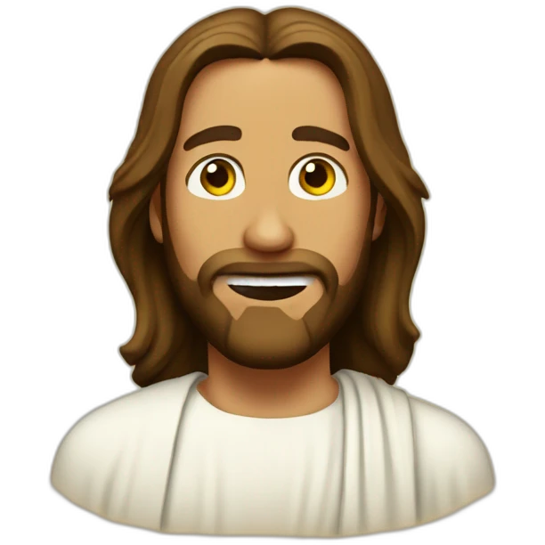 Silly jesus emoji