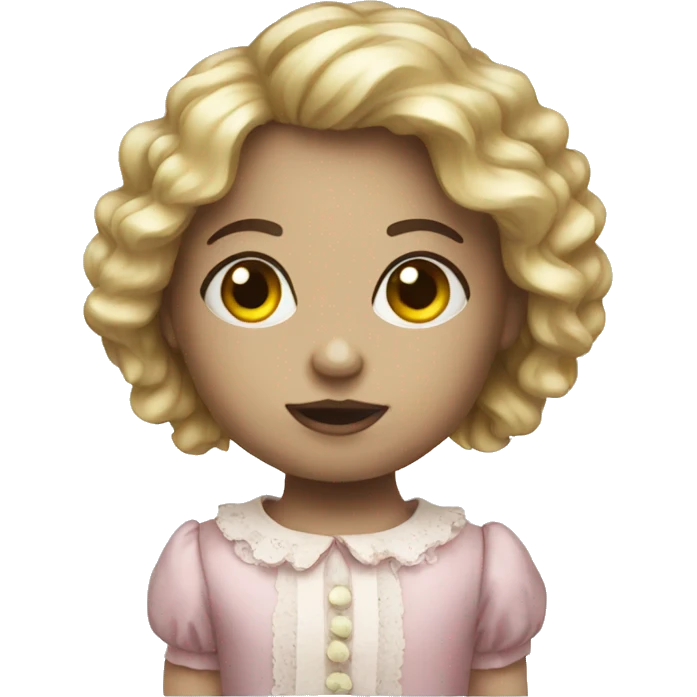creepy doll emoji