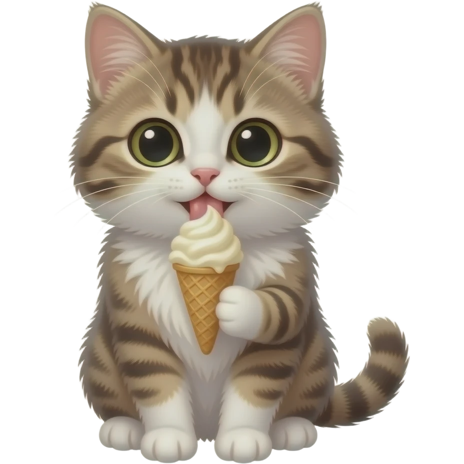 kitty ice cream emoji