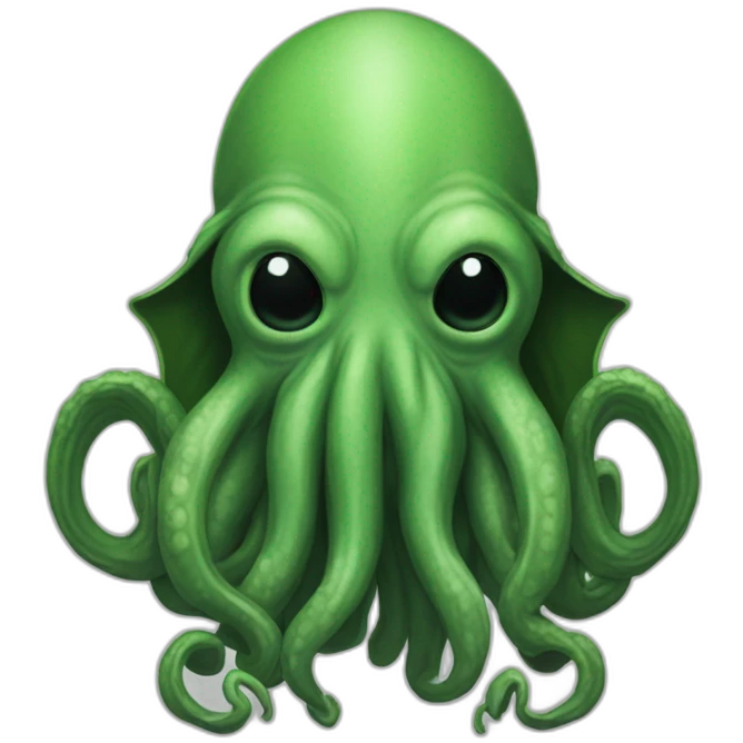 Cthulhu, the evil god of the Cthulhu Mythos emoji