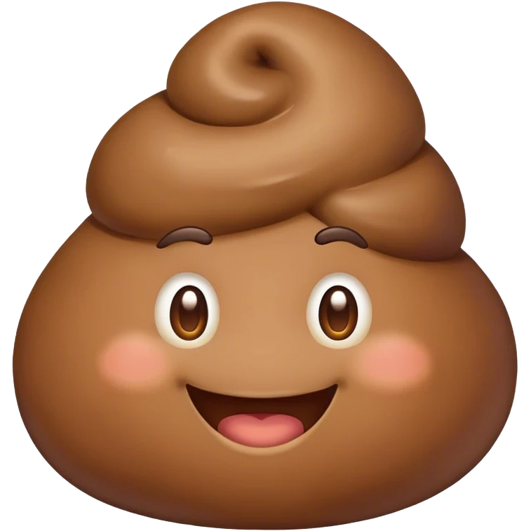 Smiling poop emoji