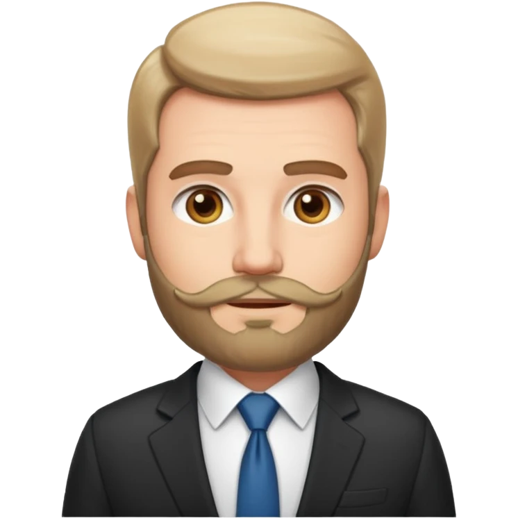 ceo earth management with light beard emoji