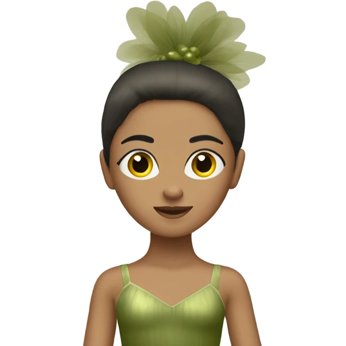 olive ballerina tutu emoji