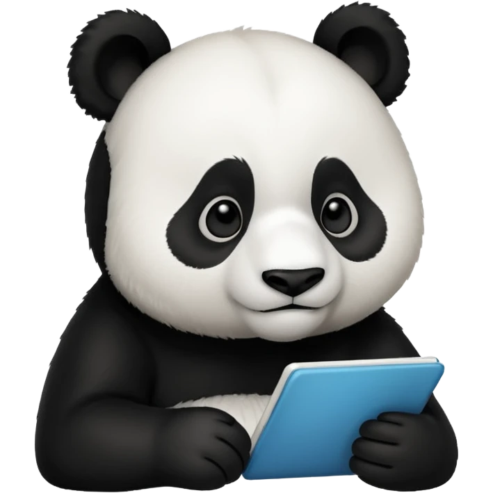 Panda writing code emoji