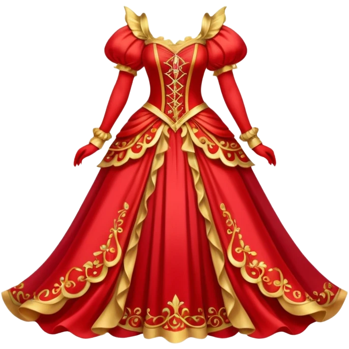 Fairy Tale Costume including red and other colors emoji
