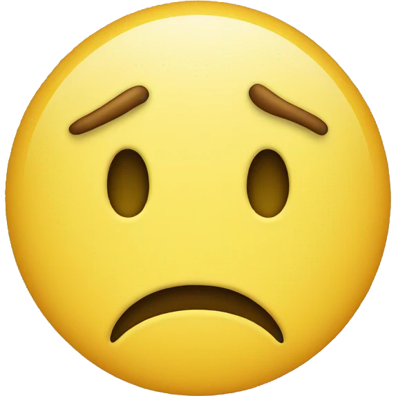Disgusted yellow circle emoji emoji