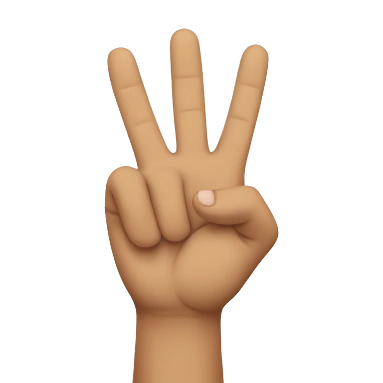 Hand peace sign with the thumb emoji