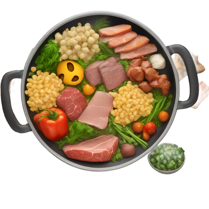 Food  in pan emoji