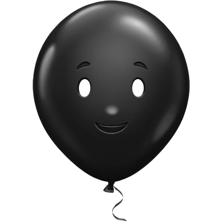 Black balloon emoji