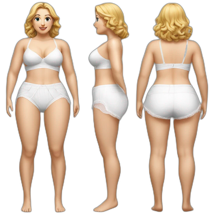 Hyperrealistic Full body Caucasian curvy beauty white knickers back and front views black skirt strong wind emoji
