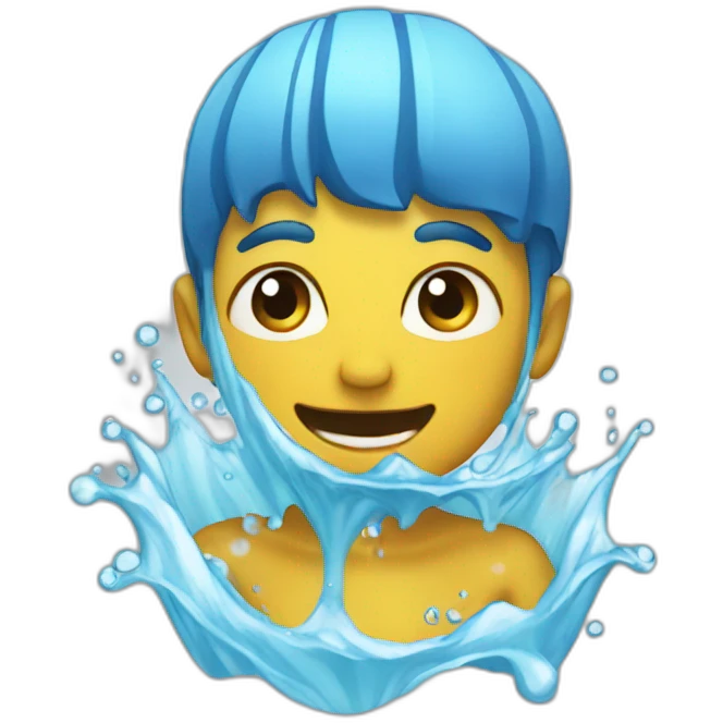 Glad of water emoji