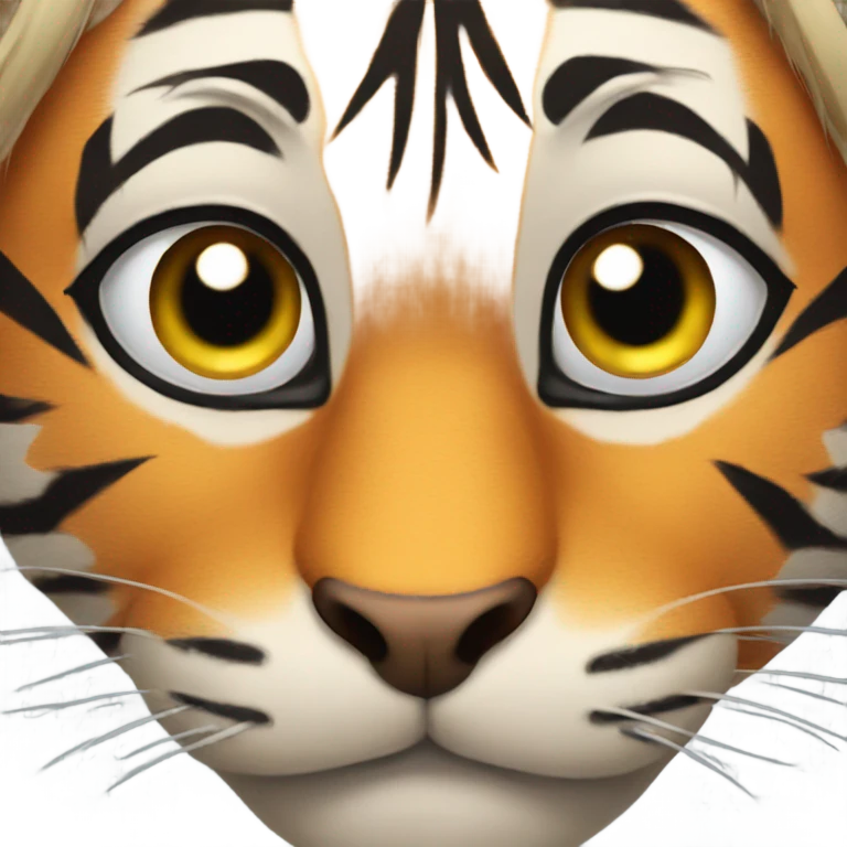 Tiger rolling eyes emoji