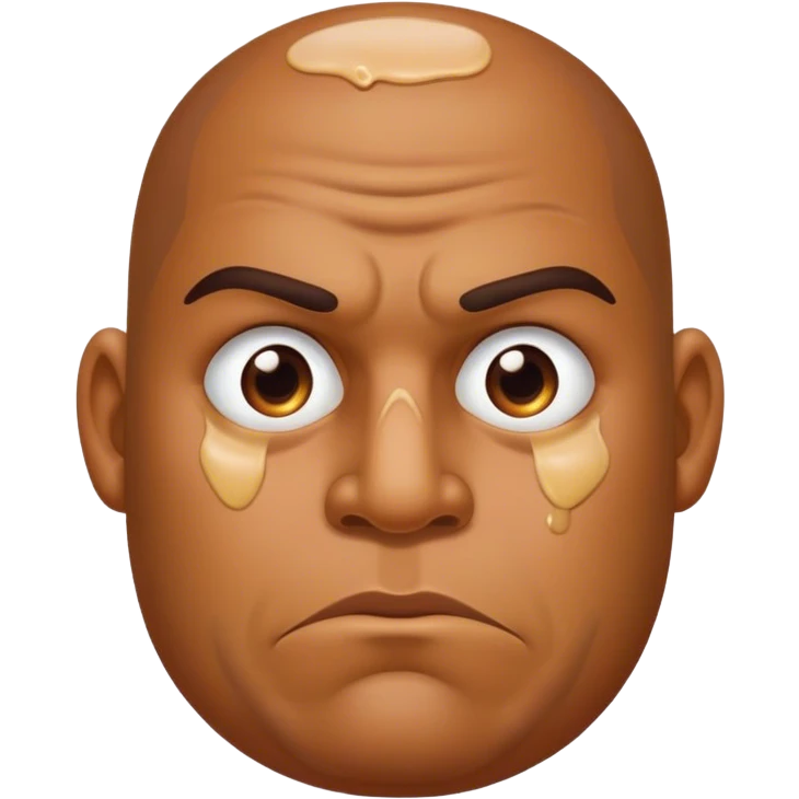 big man with snot emoji