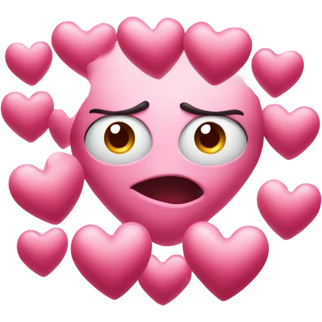heart eyes with hearts above  emoji