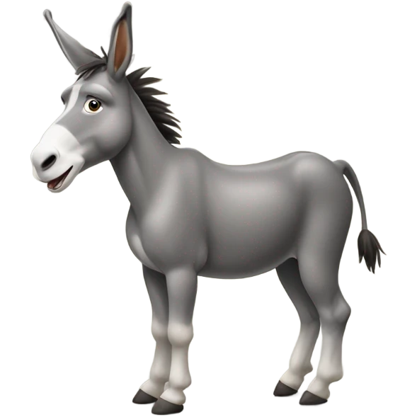 A donkey dancing emoji