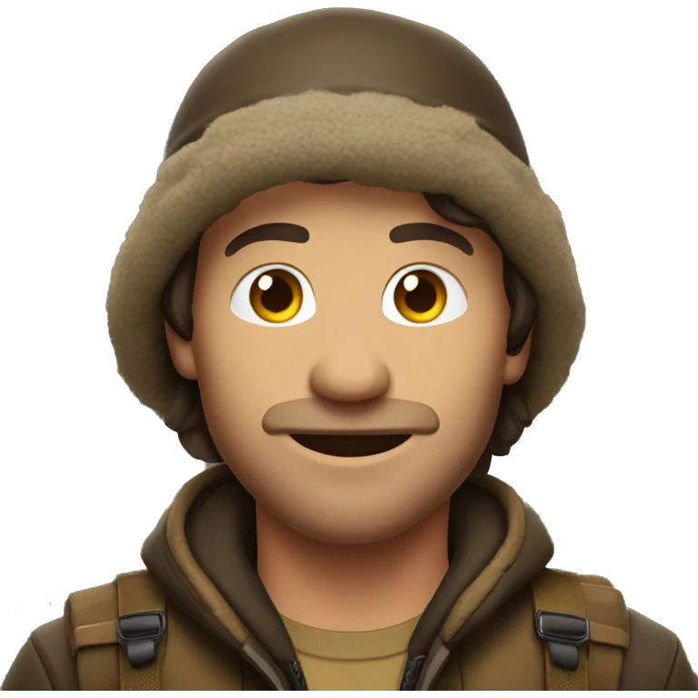 hunter brunette man emoji