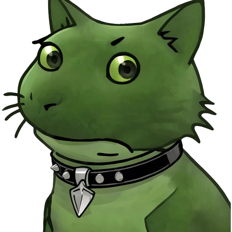 goth cat emoji