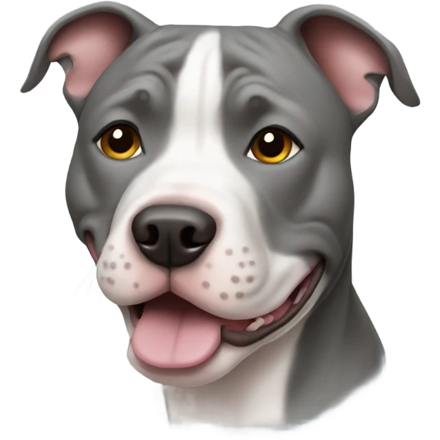 Gray pitbull emoji