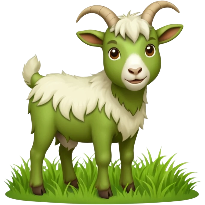 Green goat emoji