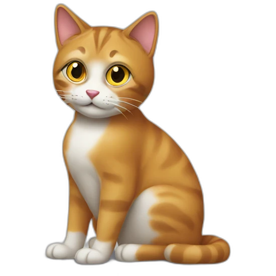 cat works at the computer emoji