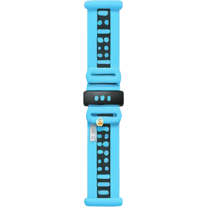 Light blue Music festival wristband  emoji