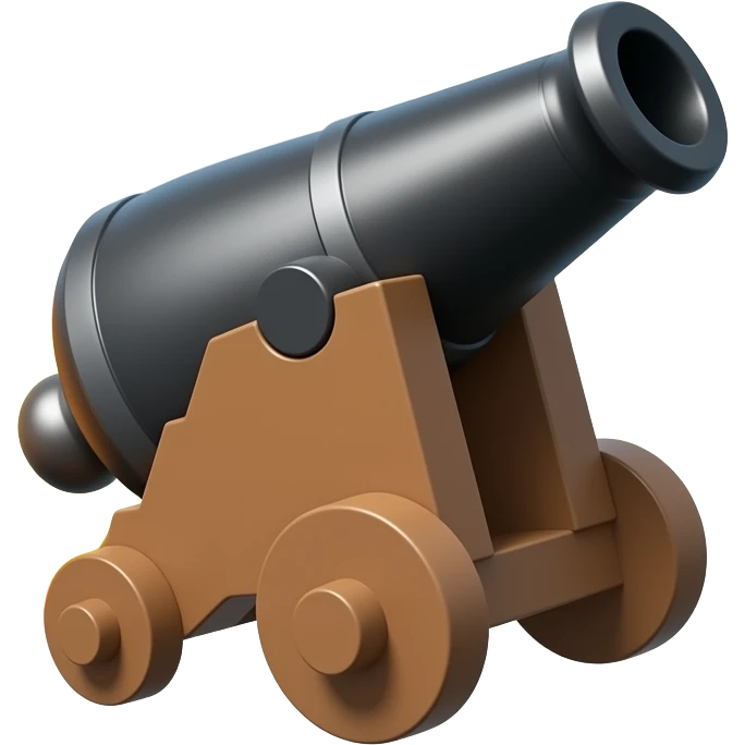 A cannon ball going across the sky emoji