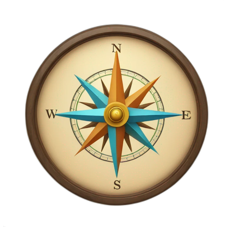 Compass book mix emoji