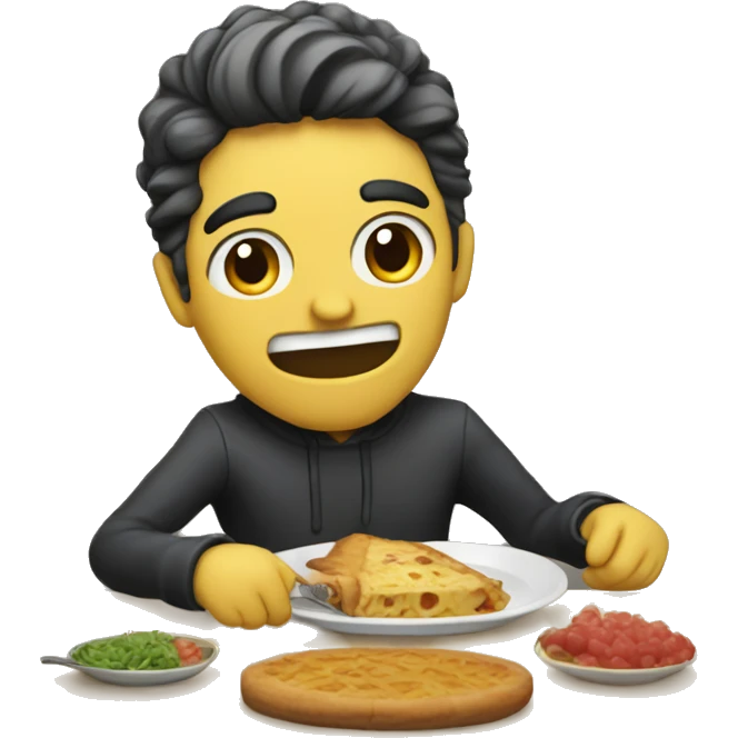 Persona comiendo emoji