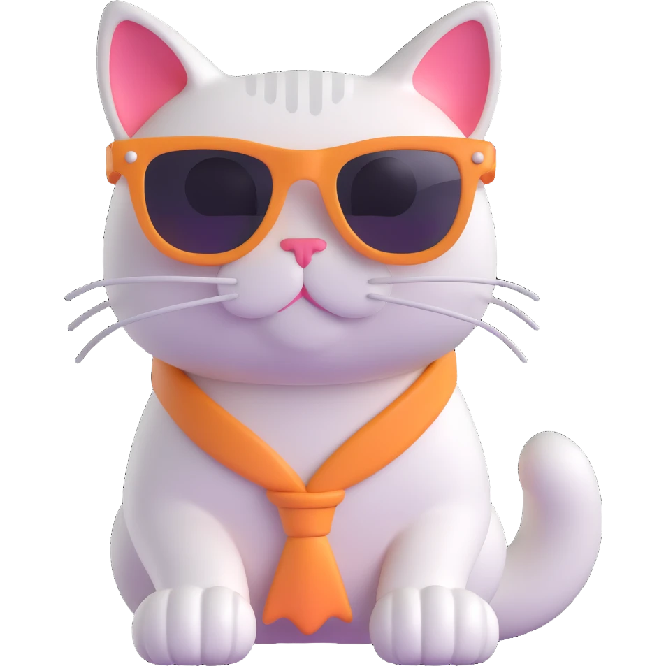 cat wearing sunglasses emoji