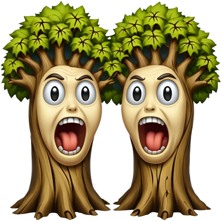 screaming trees emoji
