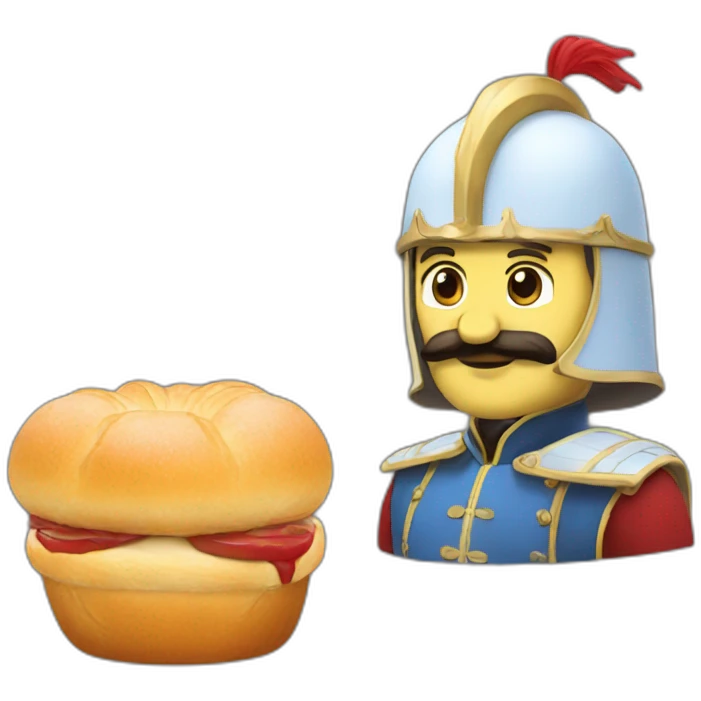 Un chevalier brioche emoji