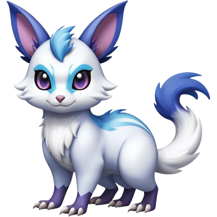 ShinyFurret-Absol-Noibat-Noivern-Hybrid (Full body) emoji