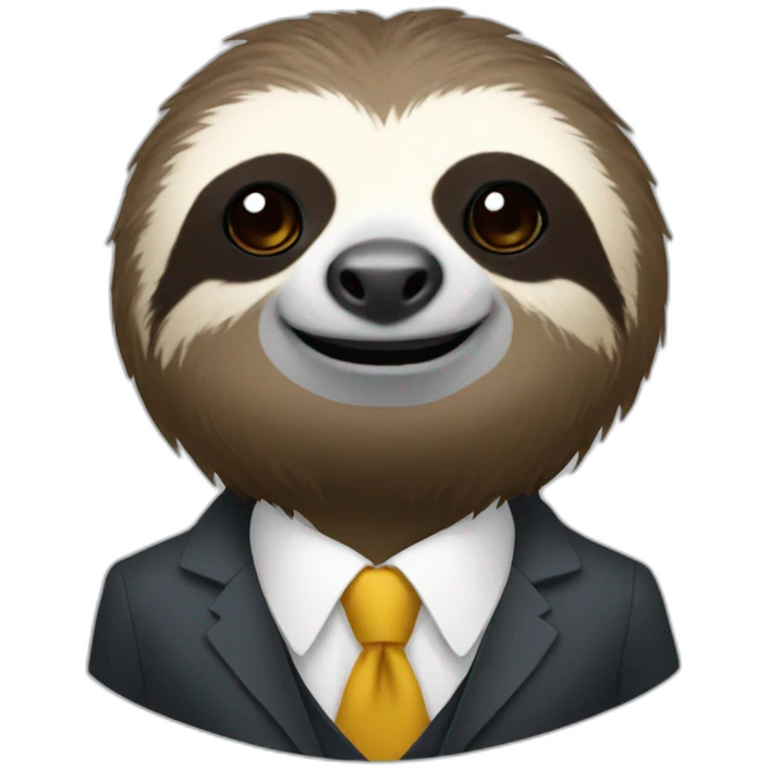 Sloth in suit emoji