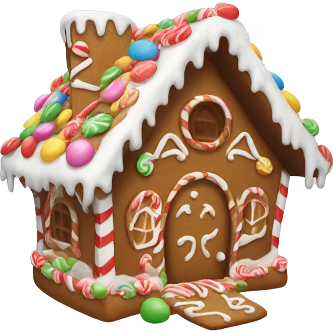 Candy gingerbread house emoji