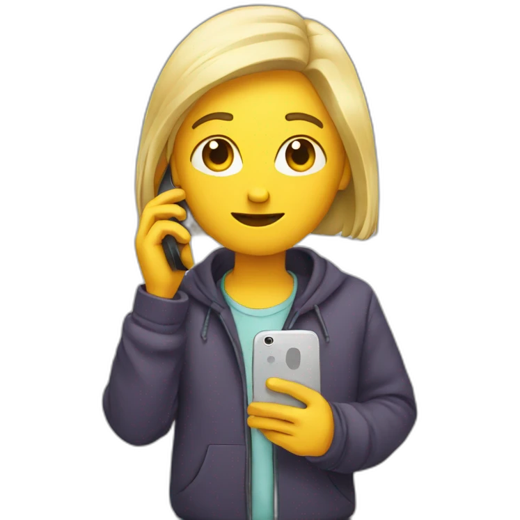 PERSON WITH PHONE emoji