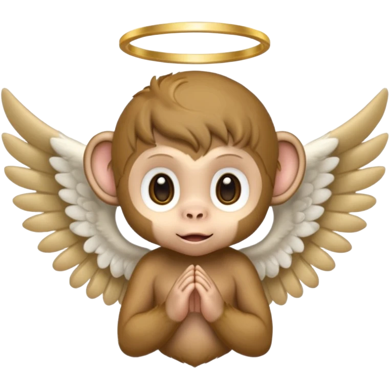 Baby monkey angel  emoji
