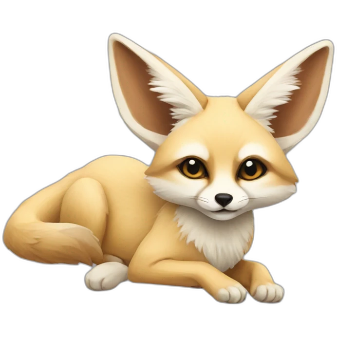 Fennec Fox with joint emoji