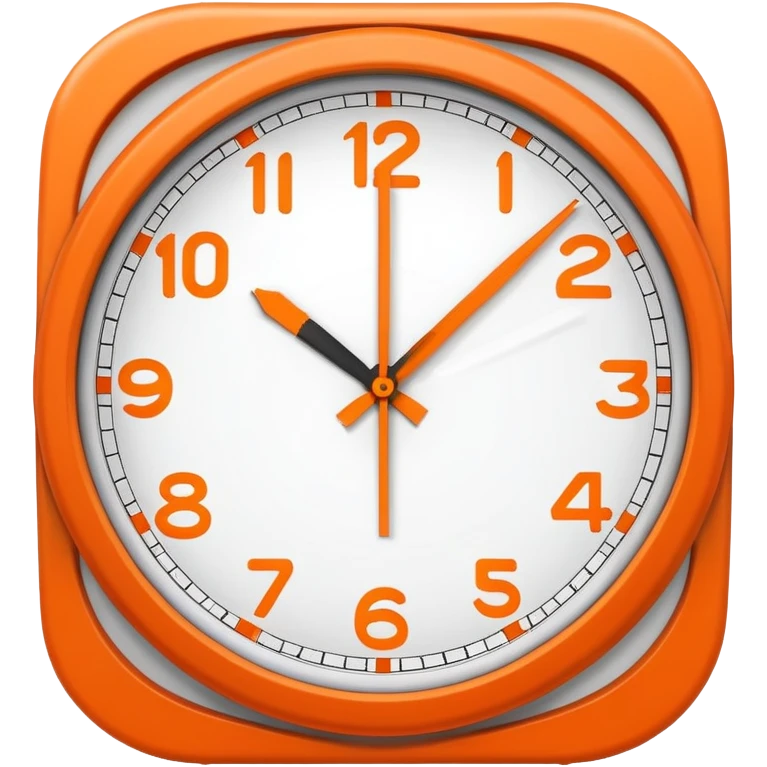 12h clock orange emoji