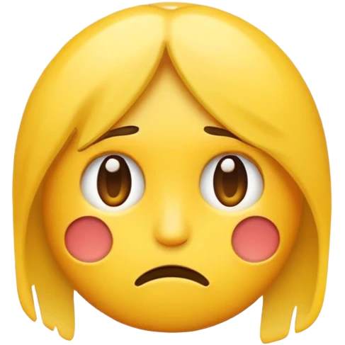 Fais un emoji jaune qui et fatigué et triste  emoji
