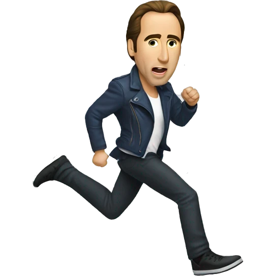 nicholas cage kicking emoji