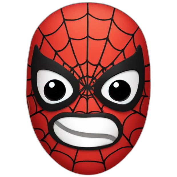 baby spiderman mask emoji
