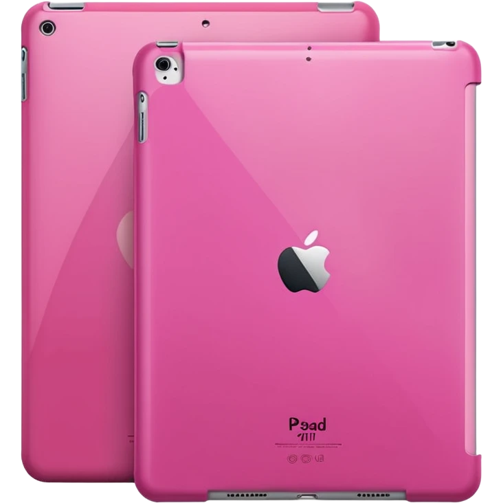 iPad 11 air with a pink case emoji