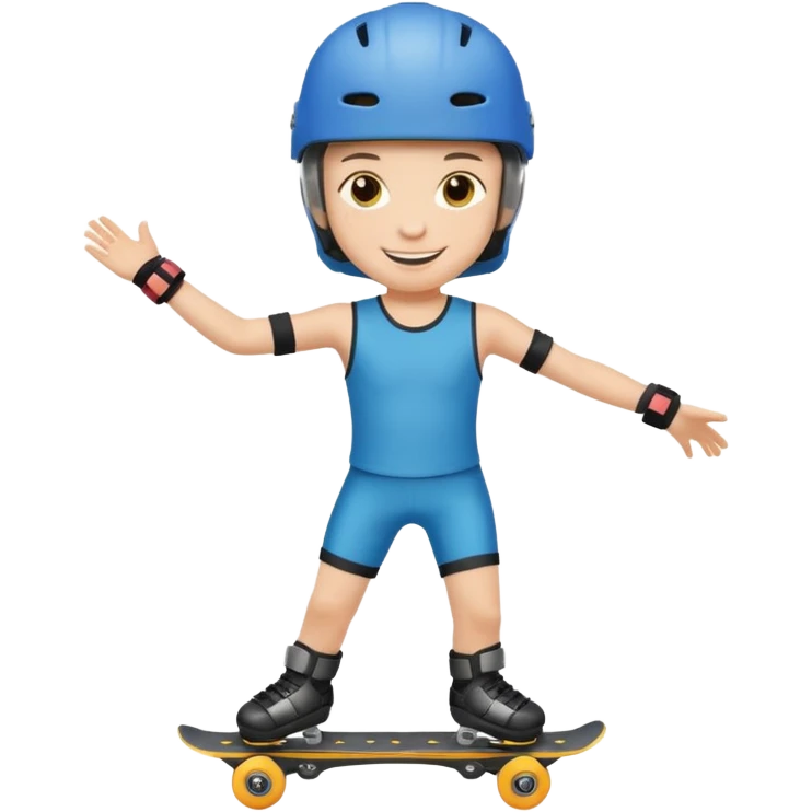 Roller blader child emoji