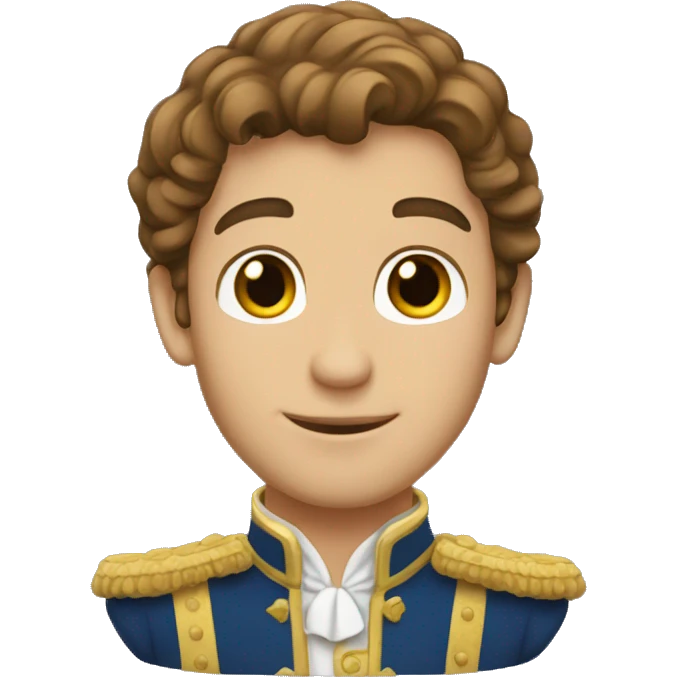 prince charming with brown hair  emoji