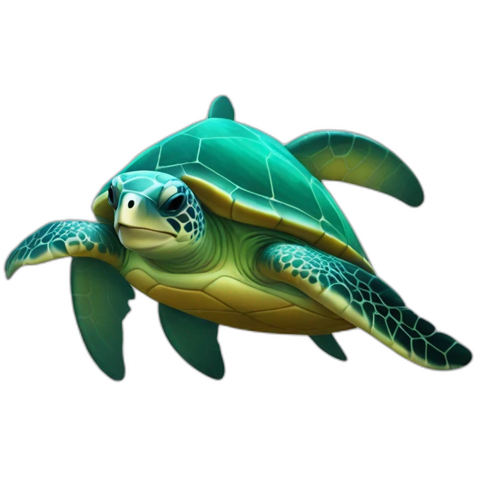 Sea turtle dolphin emoji