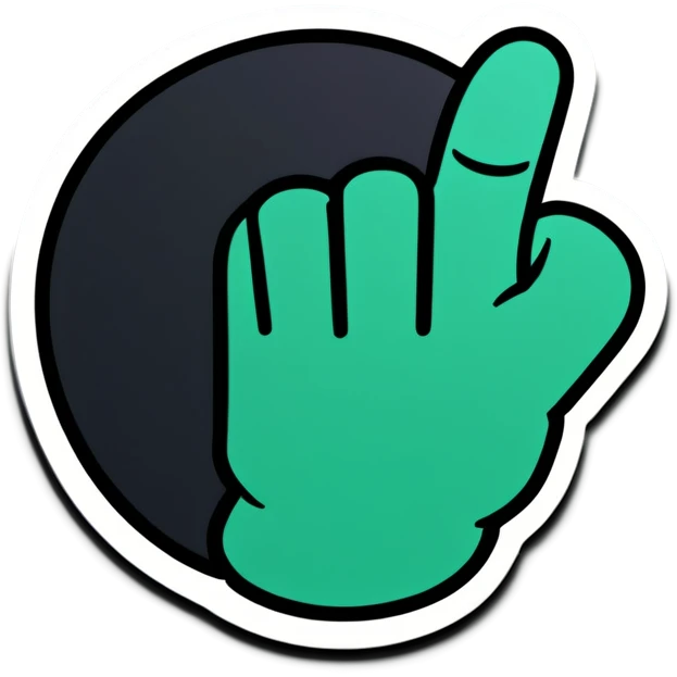 Flipping off emoji