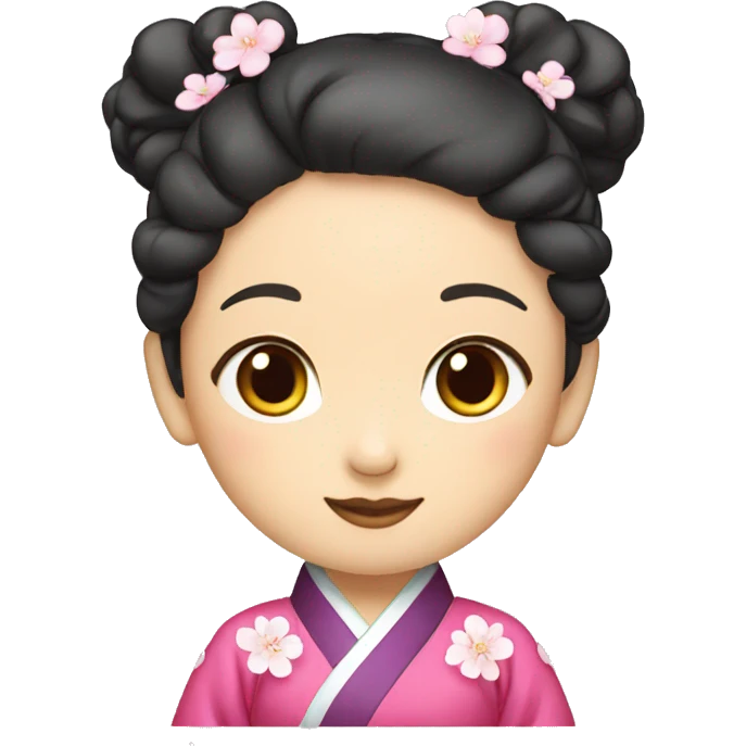 girl wearing hanbok emoji
