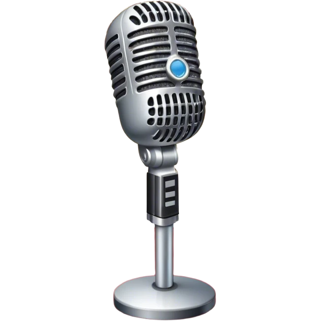 Create a glamorous and vibrant emoji that represents pop or stage vocal performance. The design should feature an empty stage with concert lighting. Include elements like an iconic stage microphone with a sparkling, rhinestone-studded microphone stand, set on a red carpet, a celebratory firework display in the background and a ribbon of musical notes flowing around the scene to symbolize the performance's energy. Use bright colors like gold, red, and silver to emphasize the excitement and glitz of the pop vocal world. The background should be transparent. emoji
