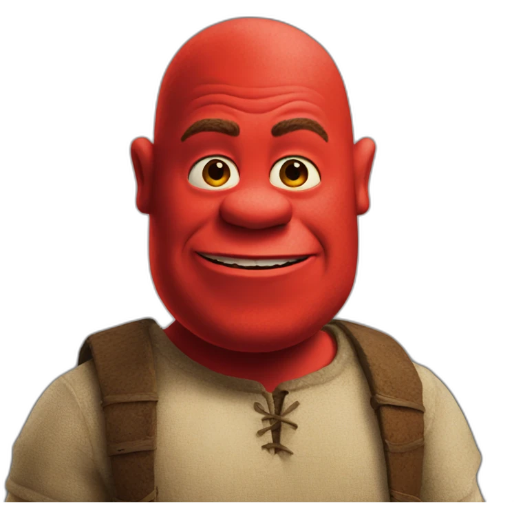 red-shrek emoji