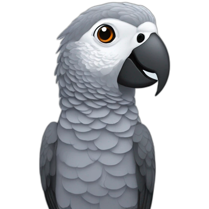 african grey parrot emoji